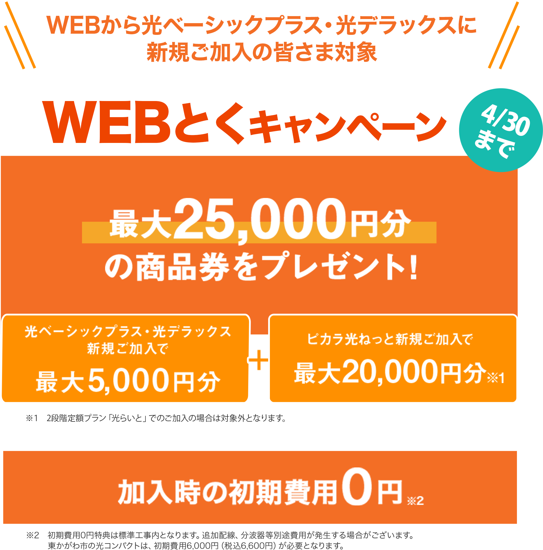【WEBとくキャンペーン】
